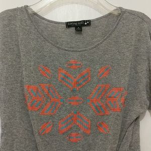 Crop Top ☀️ 5/$15!🌴 Grey Blue Coral - S !